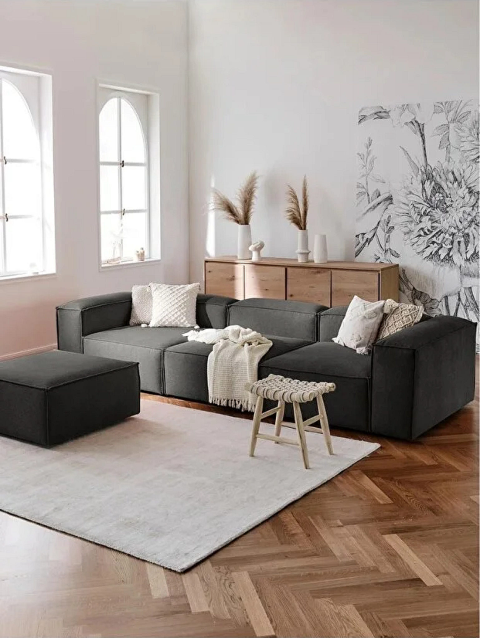 Loft Köşe Koltuk - Modüler Çok Fonksiyonlu Yataklı Kanepe