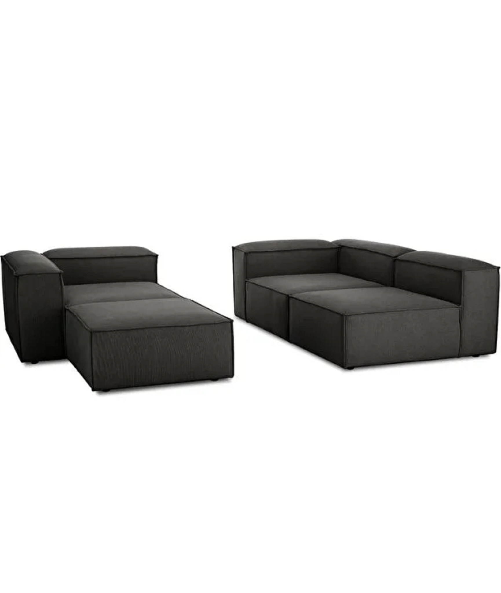 Loft Köşe Koltuk - Modüler Çok Fonksiyonlu Yataklı Kanepe