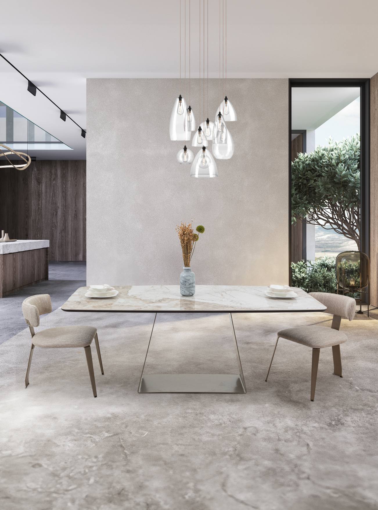 Valente Seramik Yemek Masası