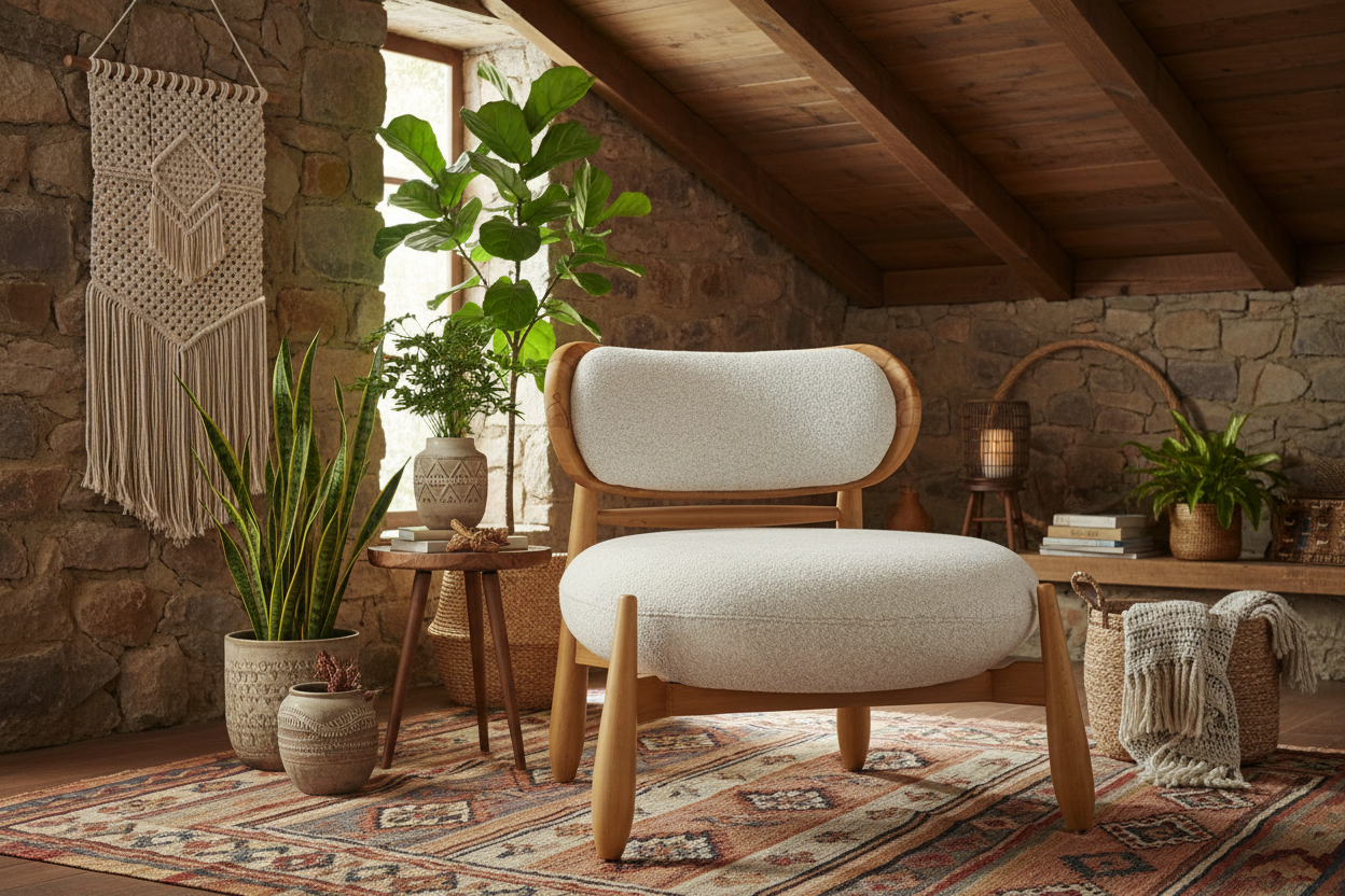 Chello Berjer - Modern Ahşap Çerçeveli Berjer | Tarzdeco