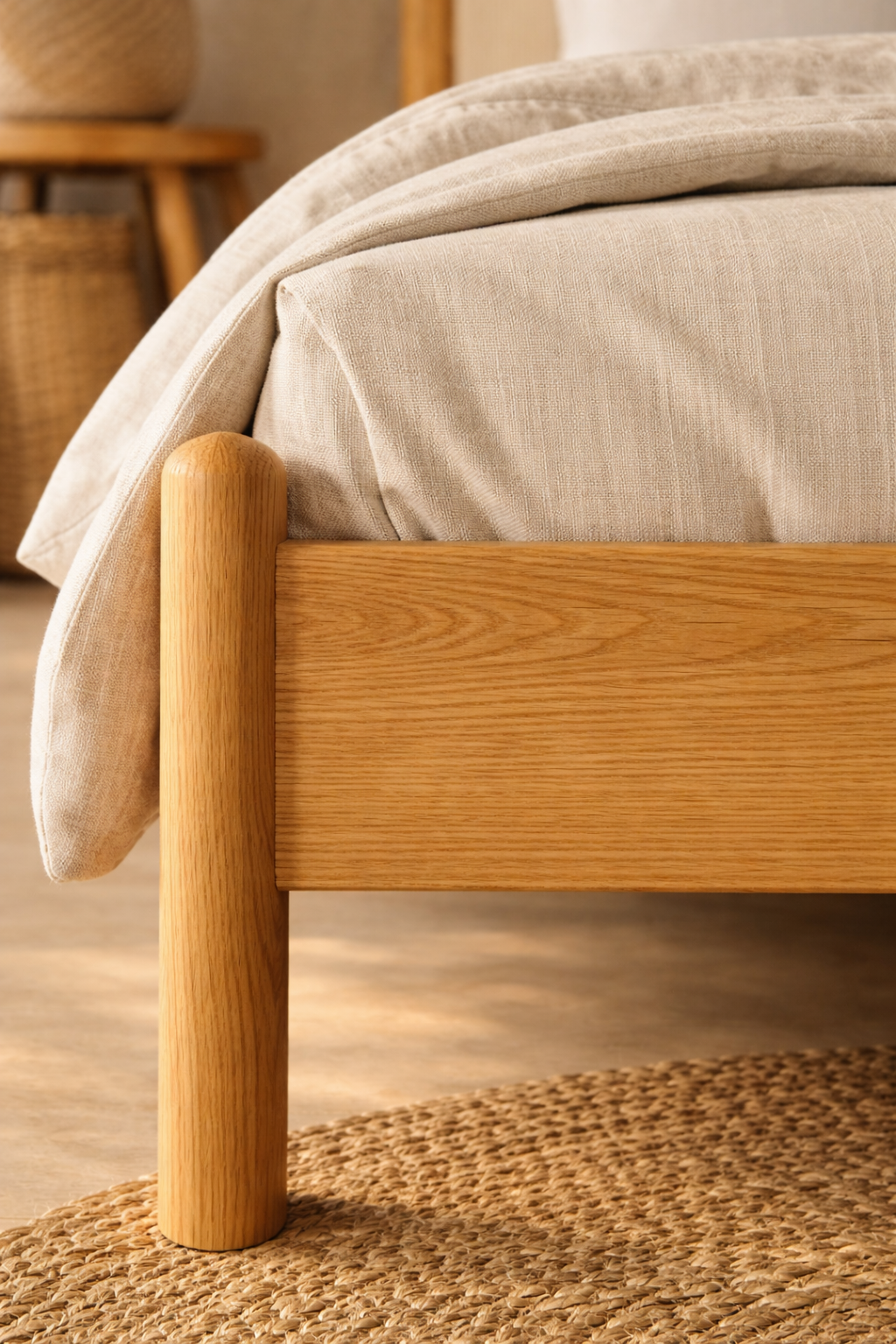 Lina Masif Ahşap Karyola – 160x200