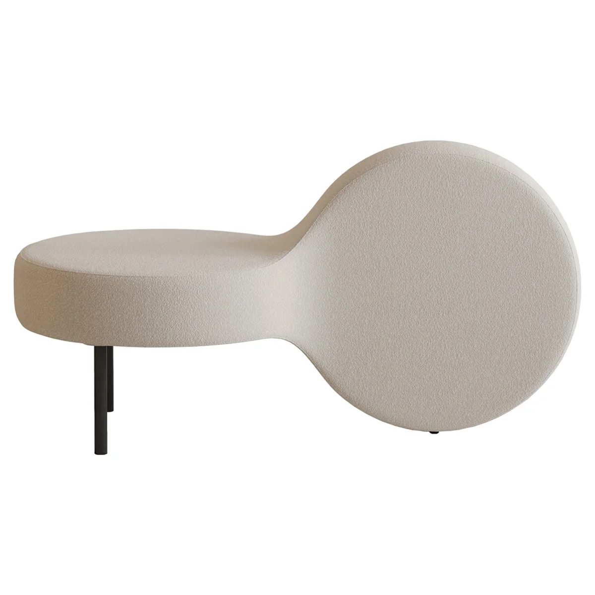 Lola Bank - Çağdaş Tasarım Metal Ayaklı Oturma Bankı | Tarzdeco