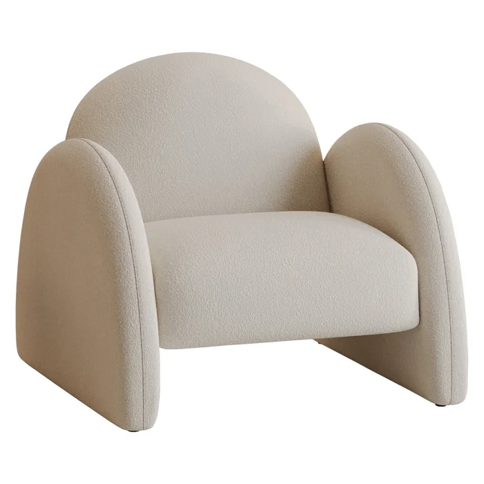 Maria Berjer - Yarım Daire Kollu Modern Berjer | Tarzdeco