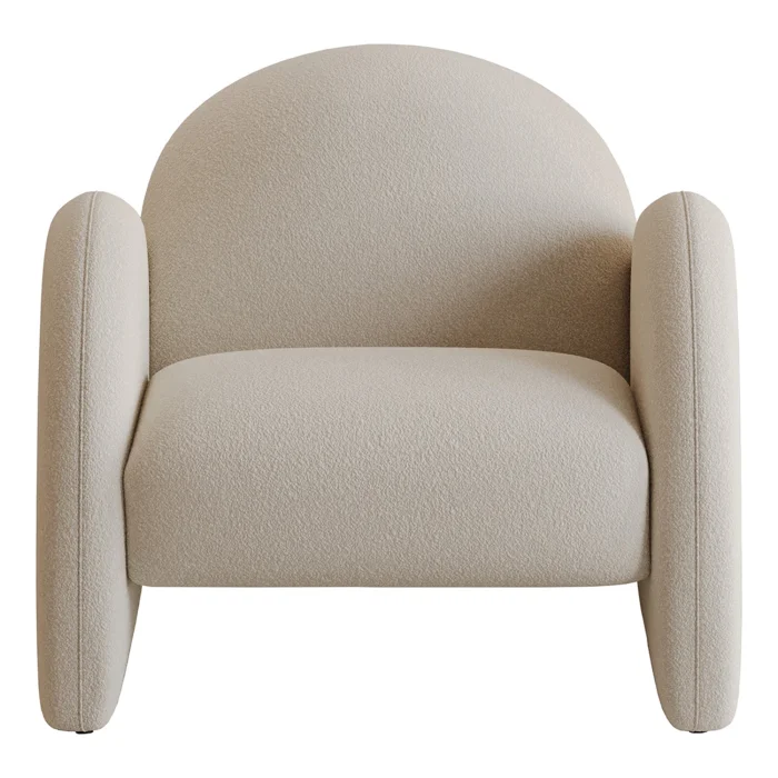 Maria Berjer - Yarım Daire Kollu Modern Berjer | Tarzdeco