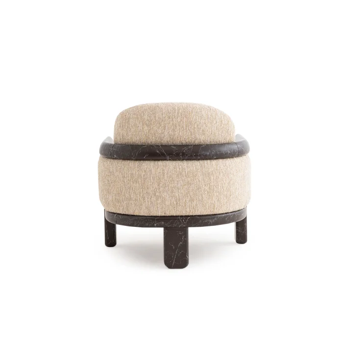 Stoh Berjer - Mermer Görünümlü Ayaklı Lüks Berjer | Tarzdeco